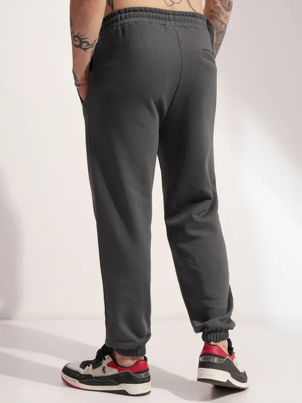 Marvel By Highlander Men Grey Dogpool Printed Baggy Fit Joggers