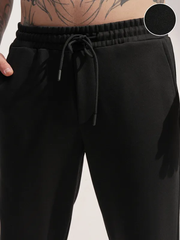 Marvel By Highlander Men Black Hulk Baggy Solid Casual Trouser