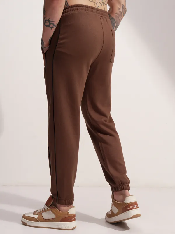 Marvel By Highlander Men Brown Black Panther Baggy Solid Joggers