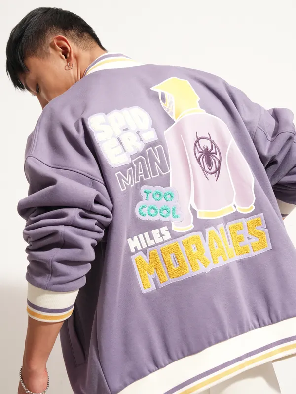 Spider-Man Printed Varsity Jacket