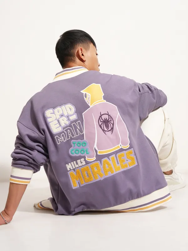 Spider-Man Printed Varsity Jacket