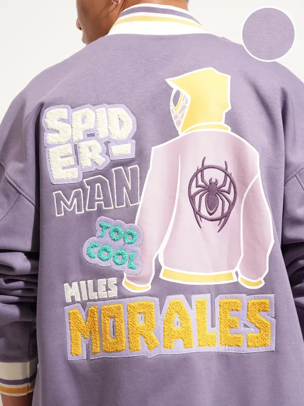 Spider-Man Printed Varsity Jacket