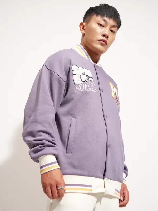 Spider-Man Printed Varsity Jacket