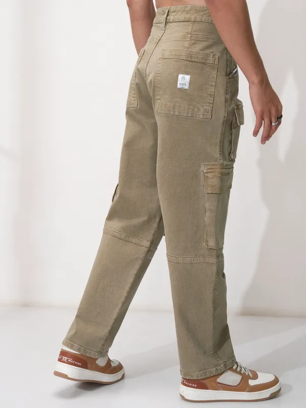 Marvel By Highlander Men Khaki Black Panther Relaxed Fit Stretchable Jeans