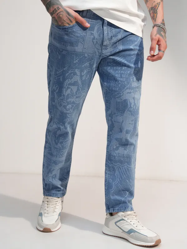 Black Panther Men Tapered Fit Jeans