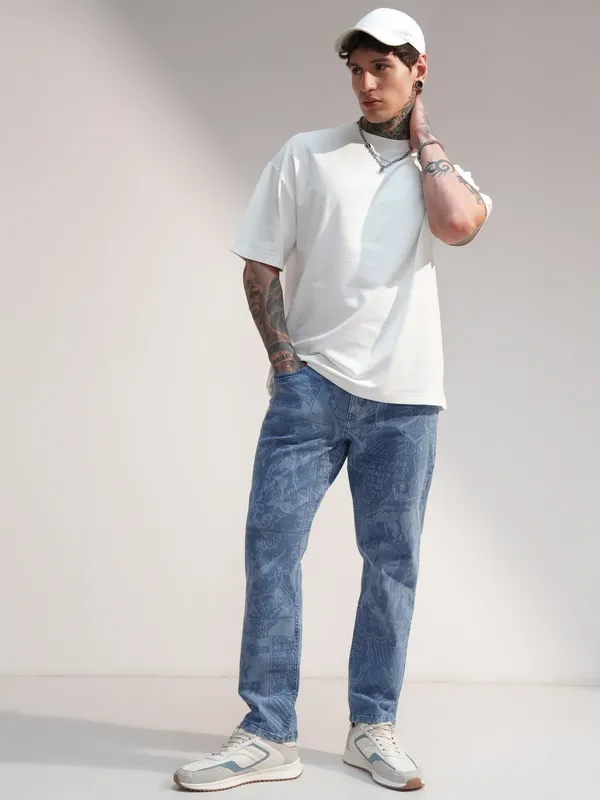 Black Panther Men Tapered Fit Jeans