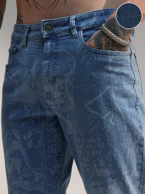 Black Panther Men Tapered Fit Jeans