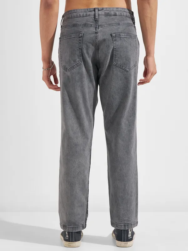 Marvel By Highlander Men Grey Groot Straight Fit Jeans