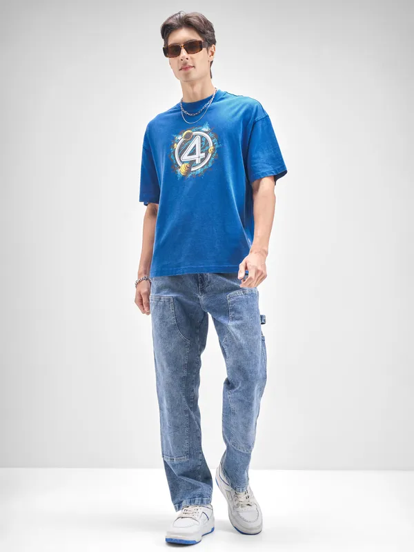 The Fantastic Four Men Printed Round Neck T-Shirt