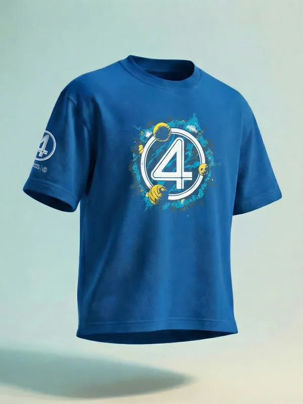 The Fantastic Four Men Printed Round Neck T-Shirt