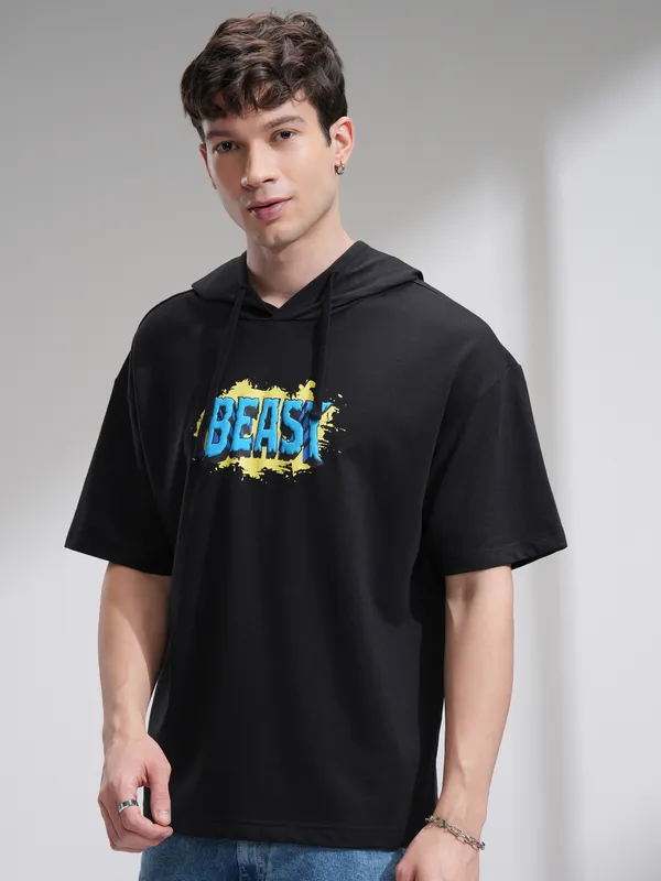 Marvel By Highlander Men Black Hulk Hooded Pullover Sweatshirt