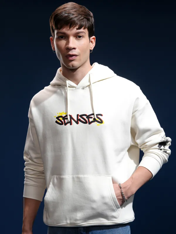 Marvel By Highlander Men White Spider-Man Hooded Pullover Sweatshirt