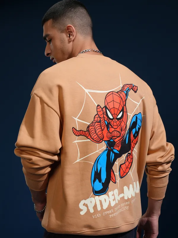 Spider-Man Men Printed Sweatshirt
