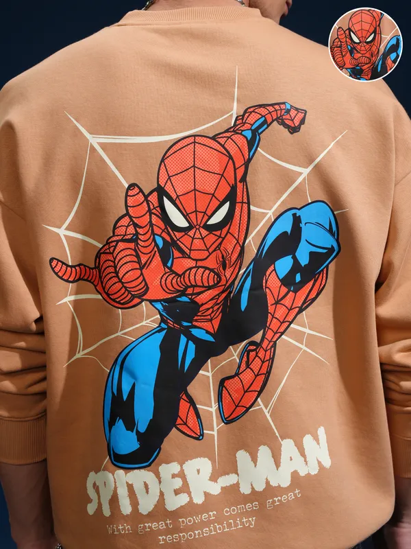 Spider-Man Men Printed Sweatshirt
