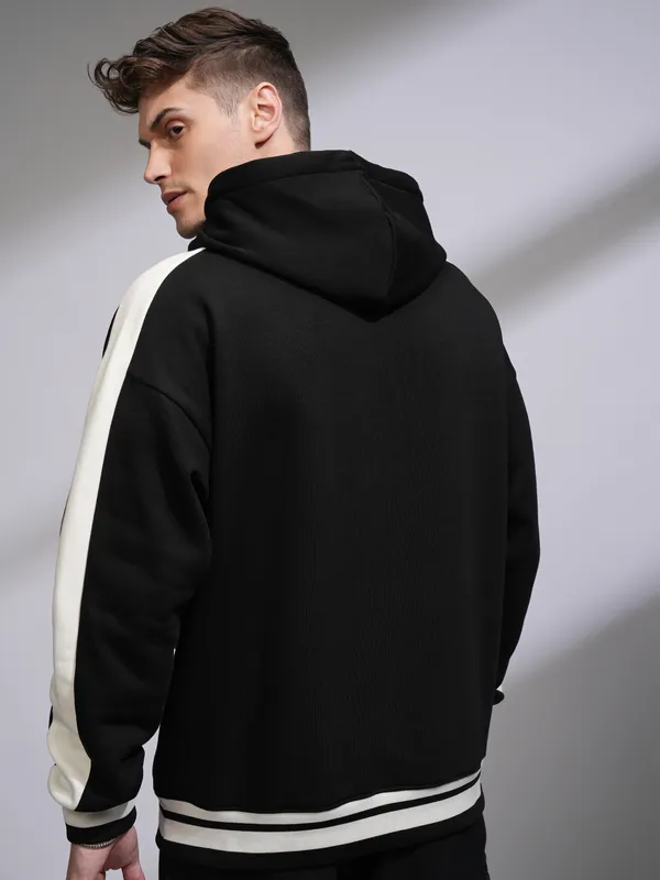 Marvel By Highlander Men Black Spider-Man Hooded Pullover Sweatshirt