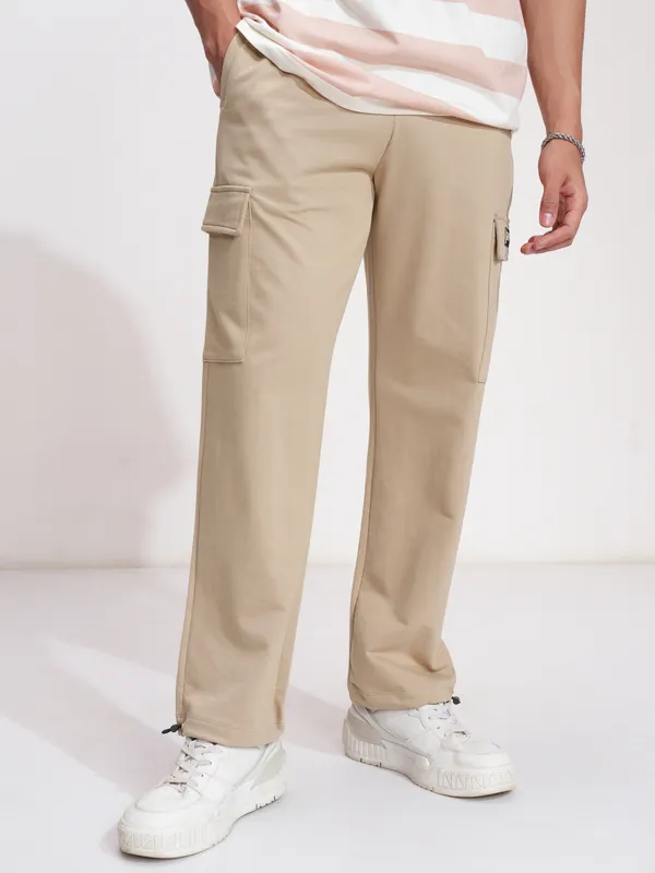 Marvel By Highlander Men Nude Mighty Thor Straight Fit Solid Cargos