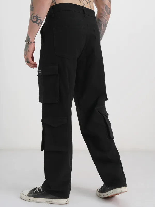 Marvel By Highlander Men Black Iron Man Loose Fit Printed Regular Trouser