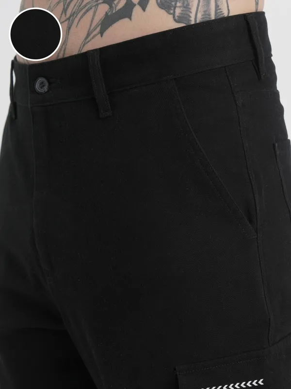 Marvel By Highlander Men Black Iron Man Loose Fit Printed Regular Trouser