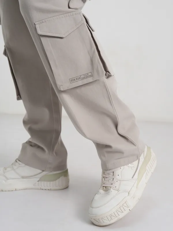 Marvel By Highlander Men Grey Iron Man Loose Fit Printed Regular Trouser