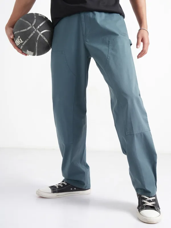 Marvel By Highlander Men Blue Thor Loose Fit Solid Regular Trouser