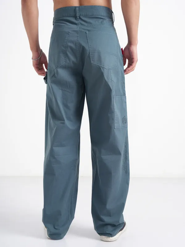 Marvel By Highlander Men Blue Thor Loose Fit Solid Regular Trouser