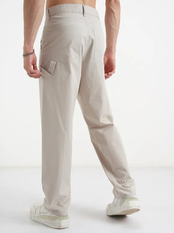 Marvel By Highlander Men Beige Thor Loose Fit Solid Regular Trouser