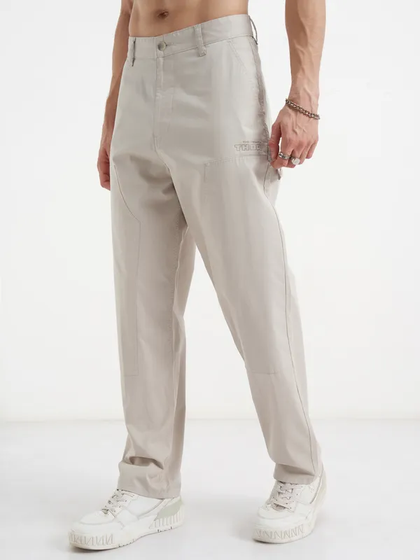 Marvel By Highlander Men Beige Thor Loose Fit Solid Regular Trouser