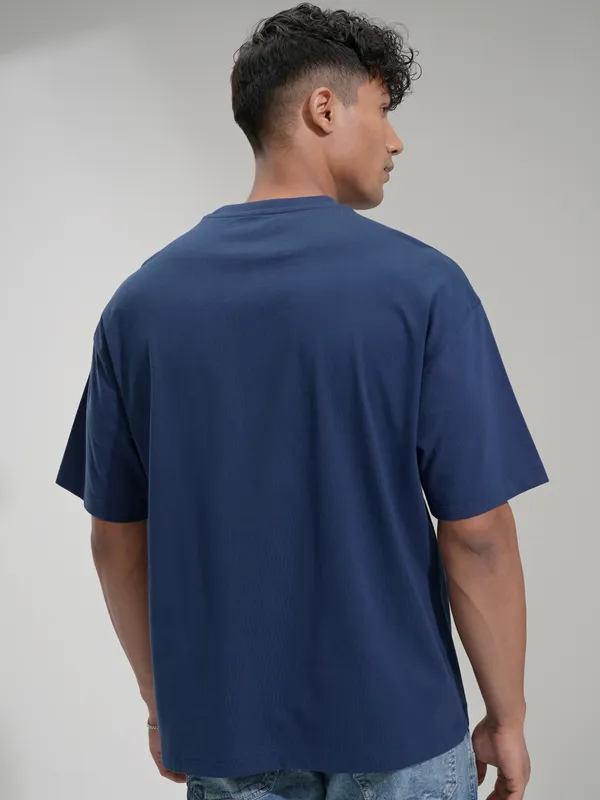 Venom Men Printed Round Neck Oversized Fit T-Shirt