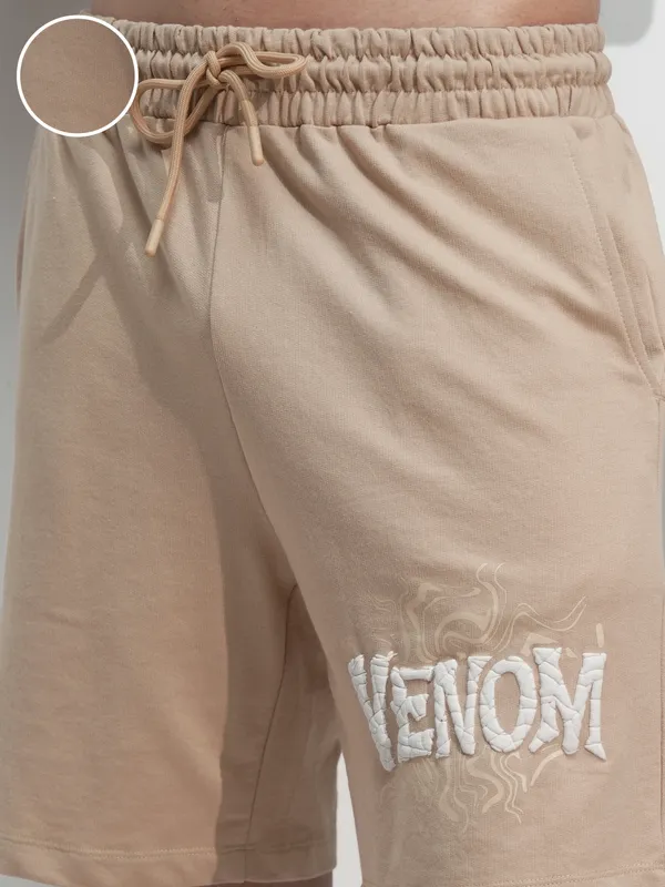 Marvel By Highlander Men Nude Venom Relaxed Fit Shorts