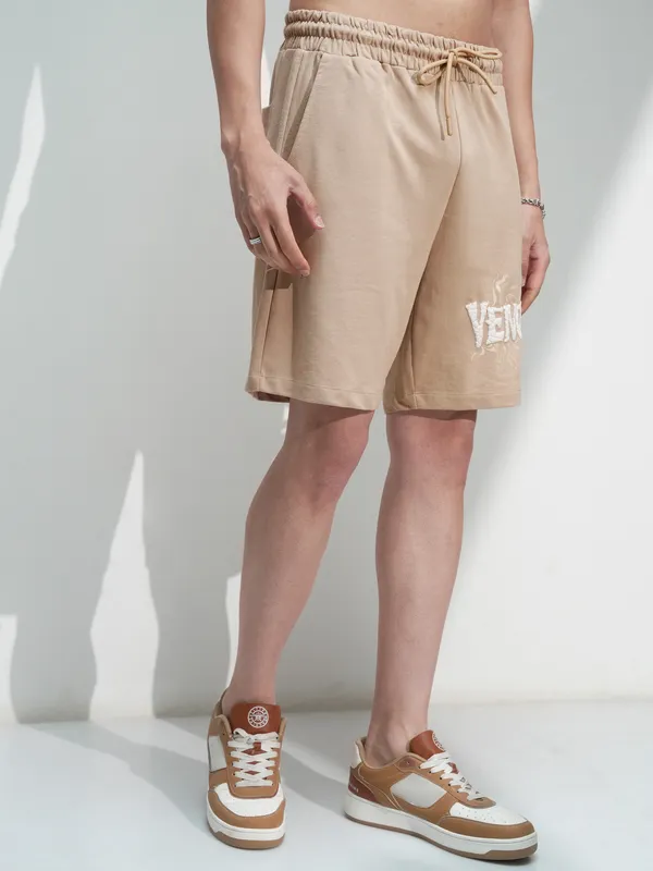 Marvel By Highlander Men Nude Venom Relaxed Fit Shorts