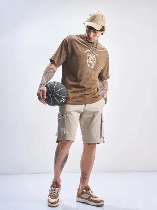 Black Panther Relaxed Fit Cargo Shorts