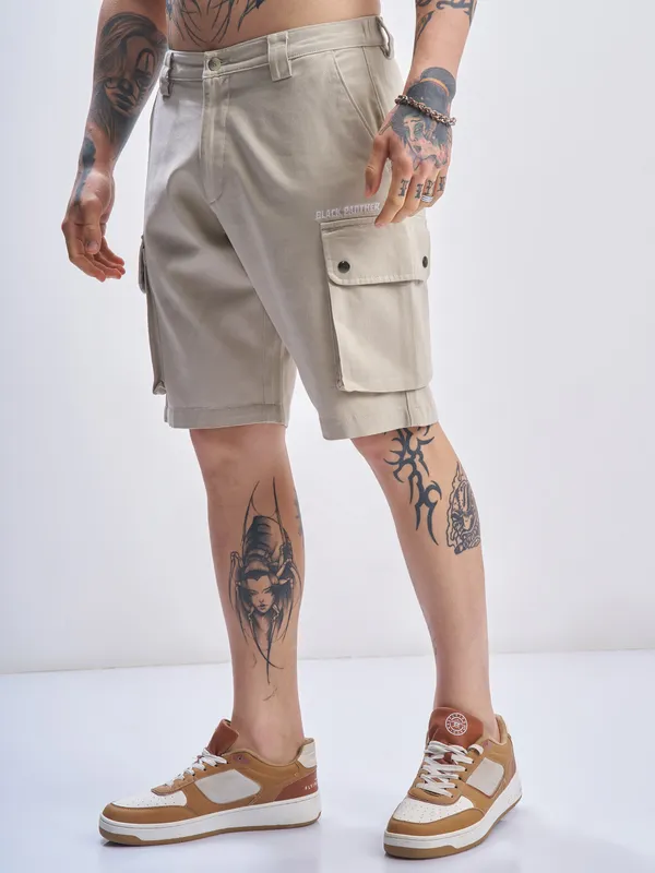 Black Panther Relaxed Fit Cargo Shorts