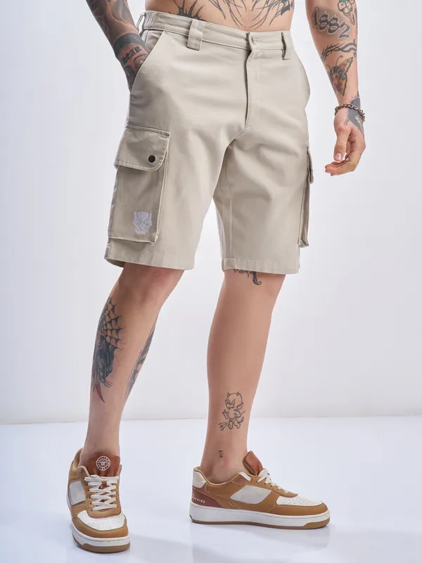 Black Panther Relaxed Fit Cargo Shorts
