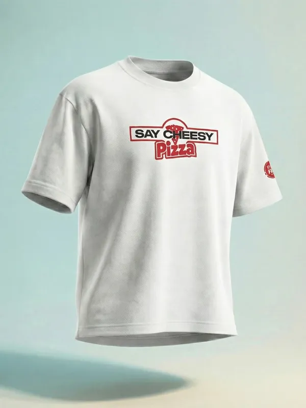 Highlander Men White Ninja Turtles Embroidered Round Neck T-Shirt