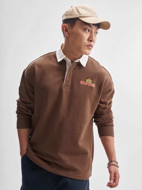 Garfield Men Printed Sweatshirt