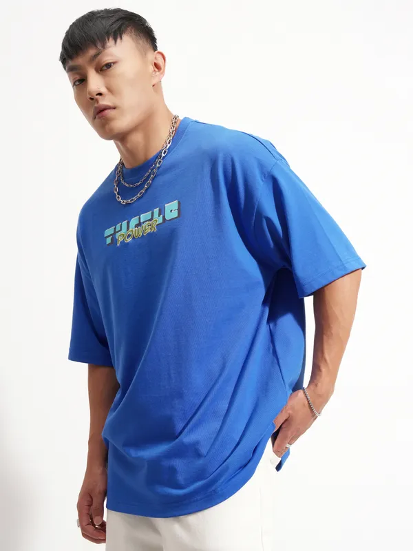 Ninja Turtles Men Printed Round Neck Oversized Fit T-Shirt
