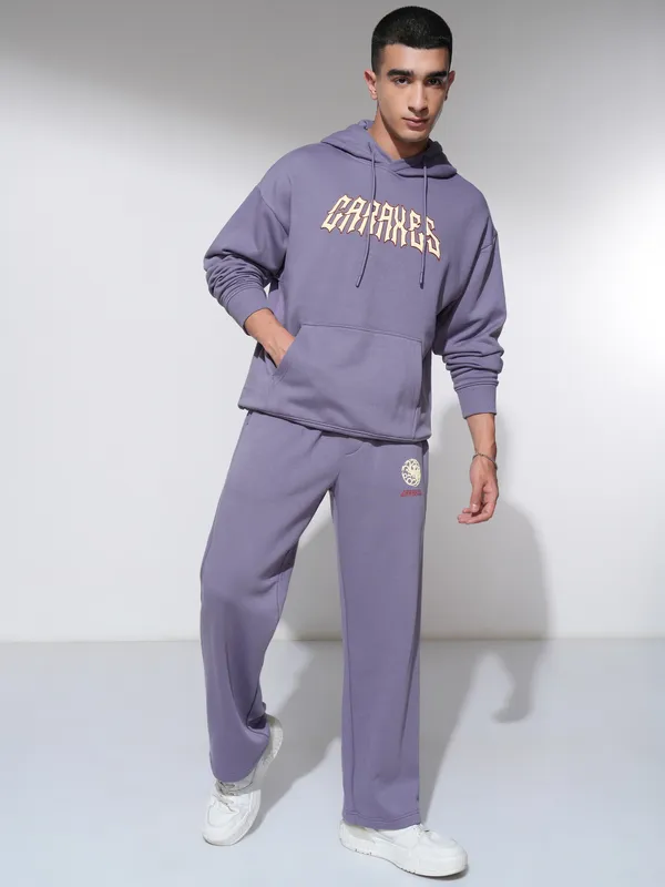 WB By Highlander Men Purple Game Of Thrones Straight Fit Printed Joggers