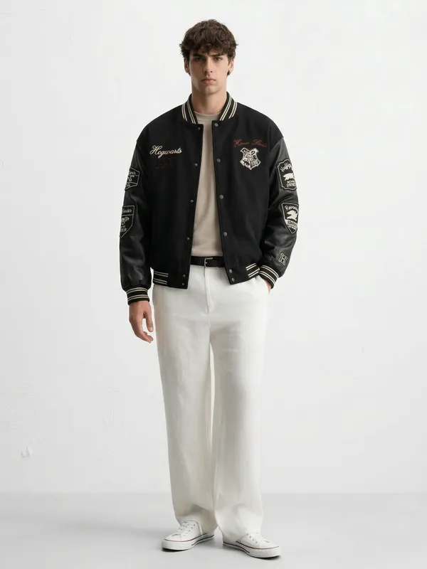 Harry Potter Printed Varsity Jacket