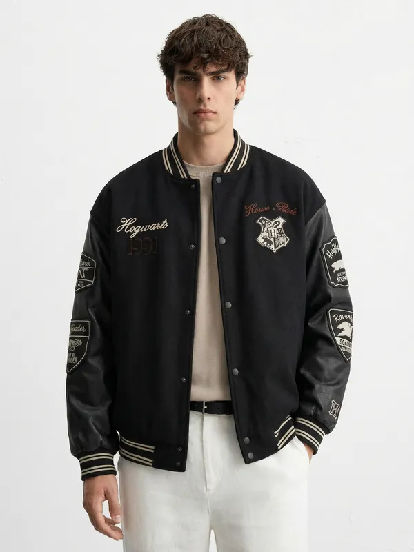 Harry Potter Printed Varsity Jacket