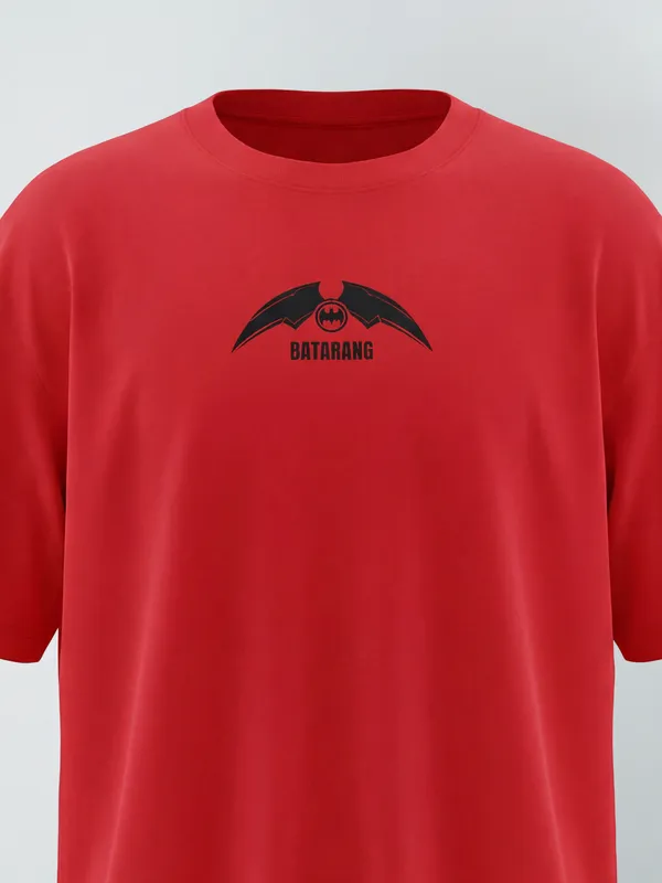 DC By Highlander Men Black Batman Printed Round Neck T-Shirt