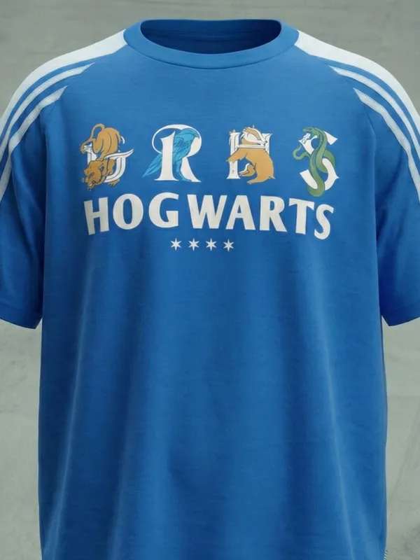 WB By Highlander Men Blue Harry Potter Printed Round Neck T-Shirt