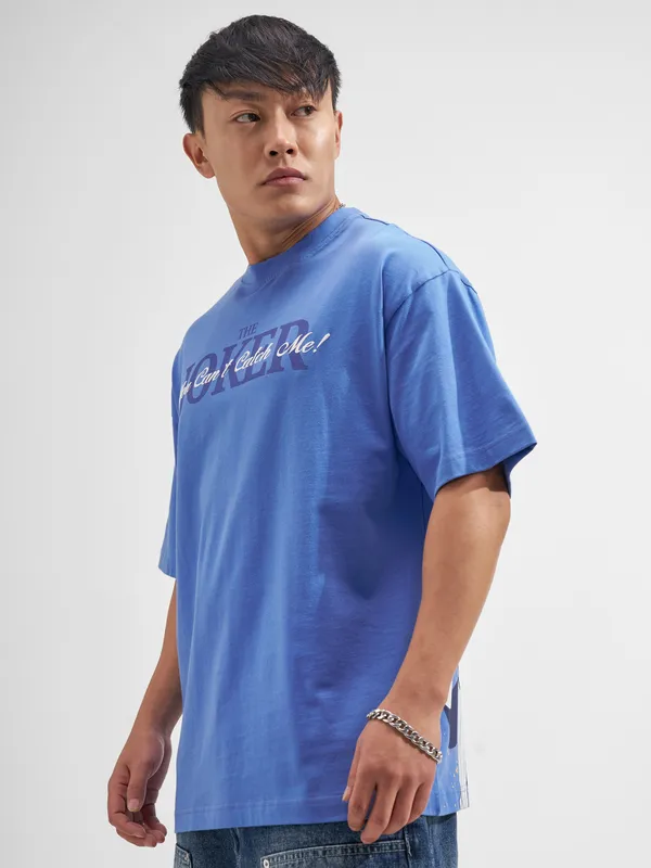 Joker Men Printed Round Neck Oversized Fit T-Shirt