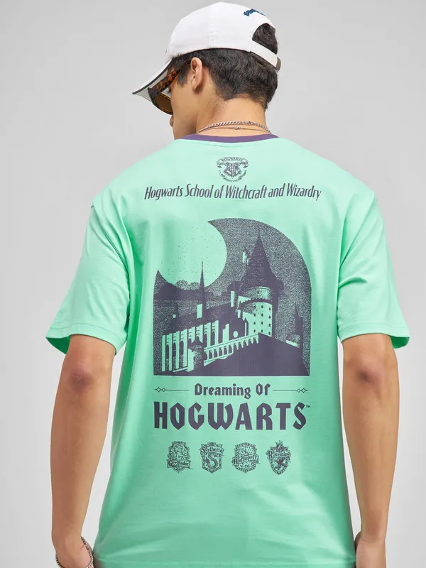 Harry Potter Men Printed Round Neck T-Shirt