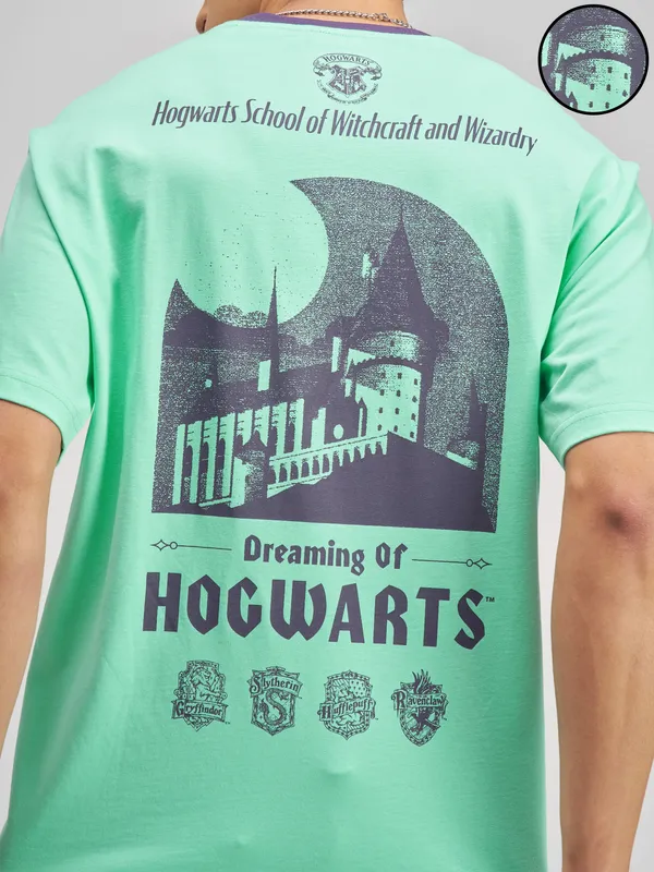 Harry Potter Men Printed Round Neck T-Shirt