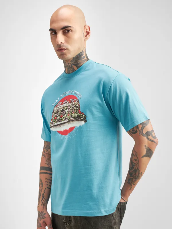 Harry Potter Men Printed Round Neck T-Shirt