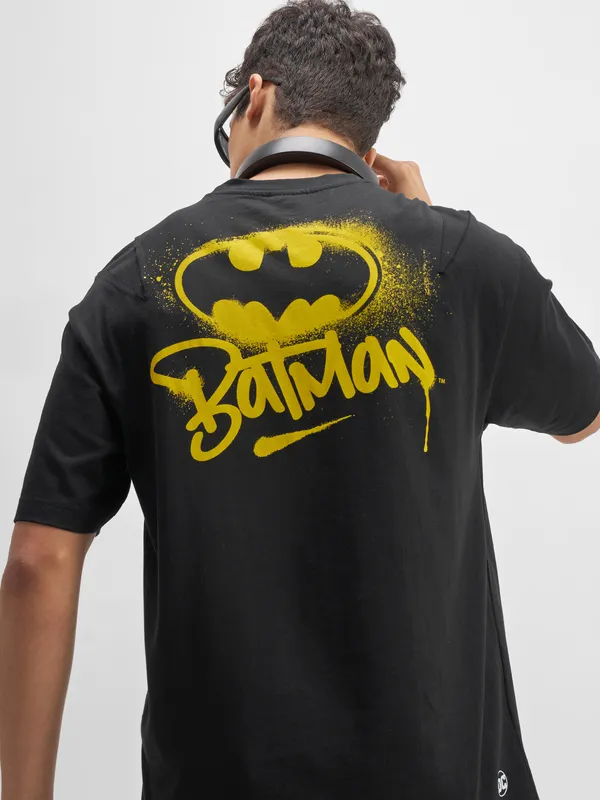 Batman Men Printed Round Neck T-Shirt