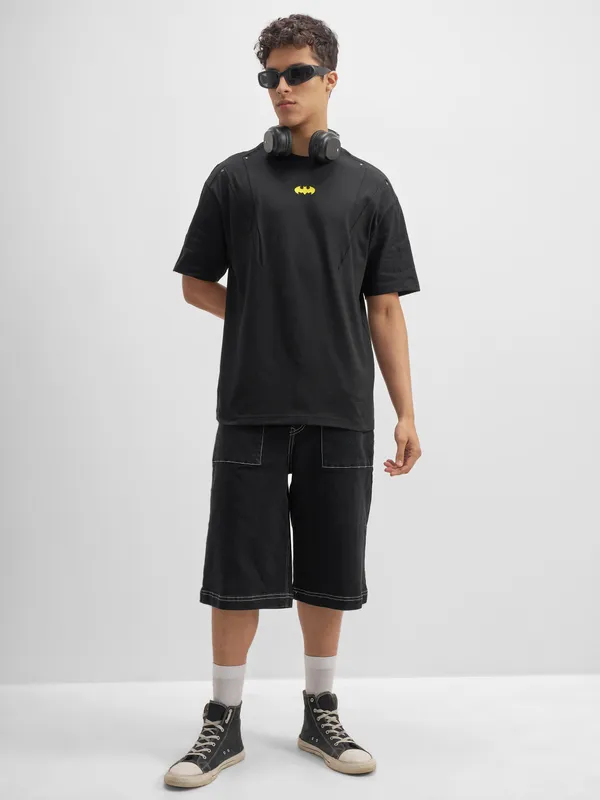 Batman Men Printed Round Neck T-Shirt