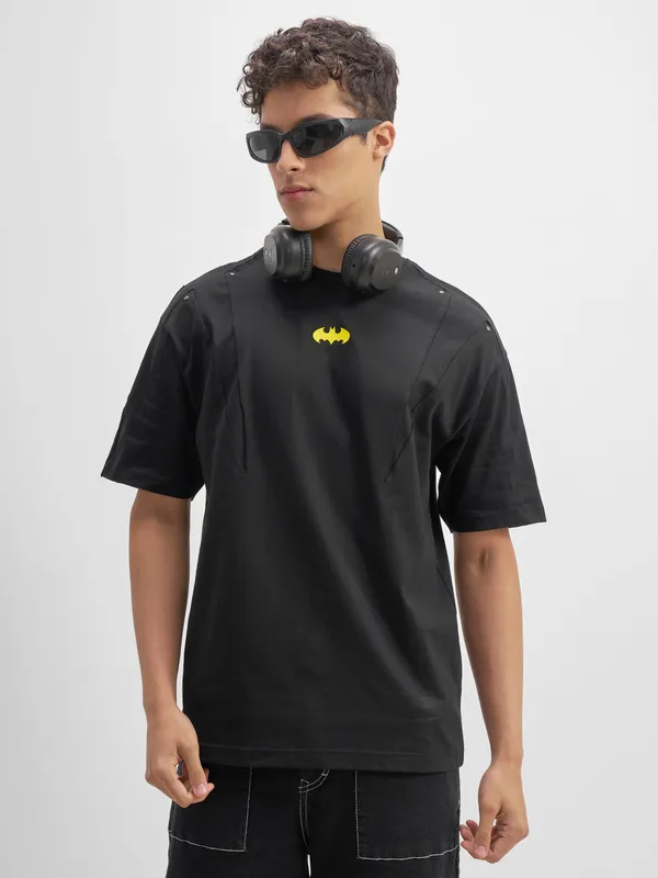 Batman Men Printed Round Neck T-Shirt