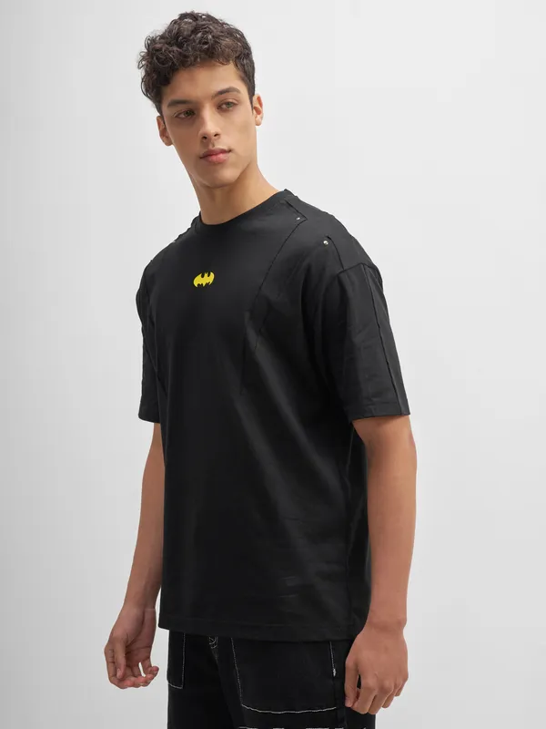 Batman Men Printed Round Neck T-Shirt
