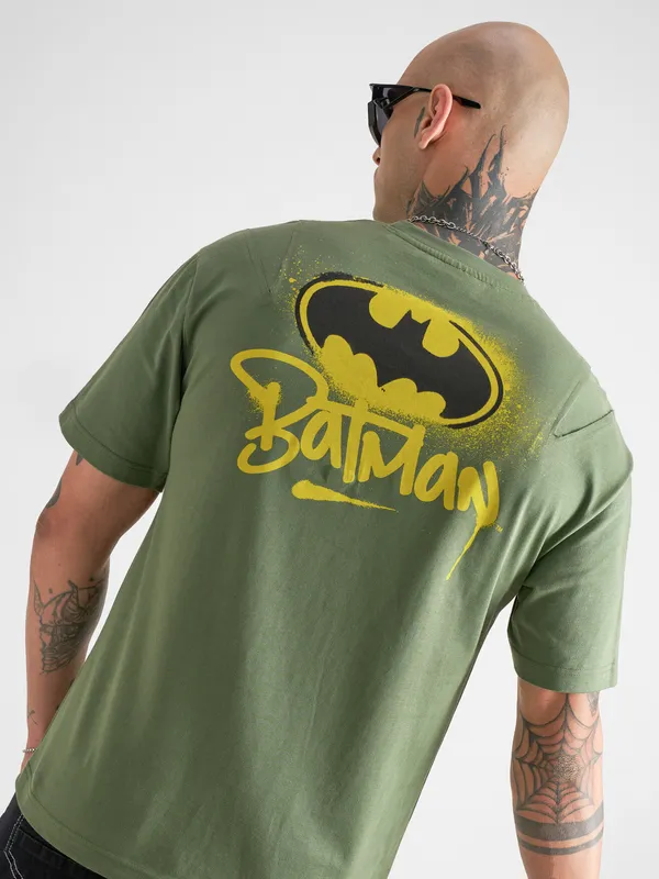 Batman Men Printed Round Neck T-Shirt